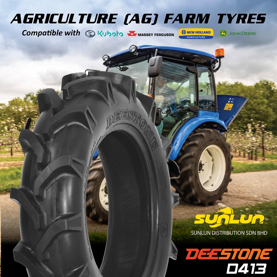 Deestone D413 Agricultural Ag Farming Tyre Malaysia SUNLUN